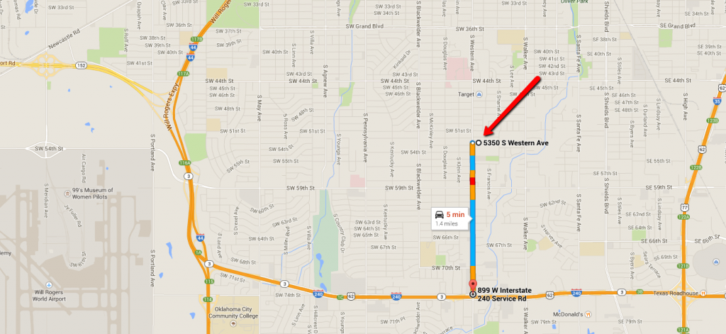 Map to Metro Law Firm